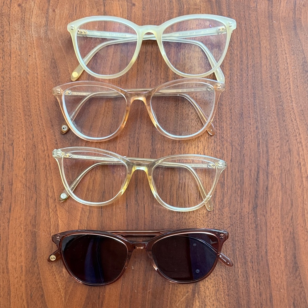 Garrett Leight eye glasses and sunglasses Star and Magician